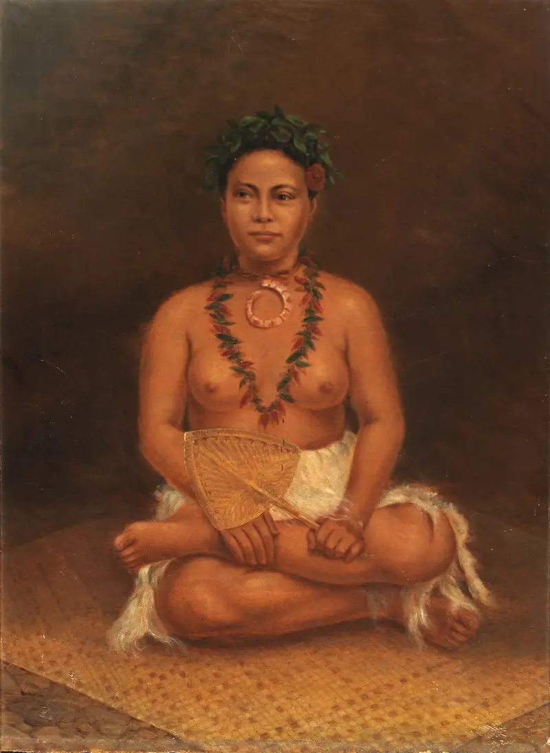 Samoansk kvinna, 1890 av Antonio Zeno Shindler