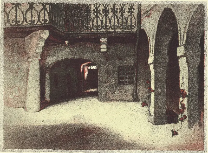 Fukiers gård på tomten, 1922 av Zofia Stankiewicz