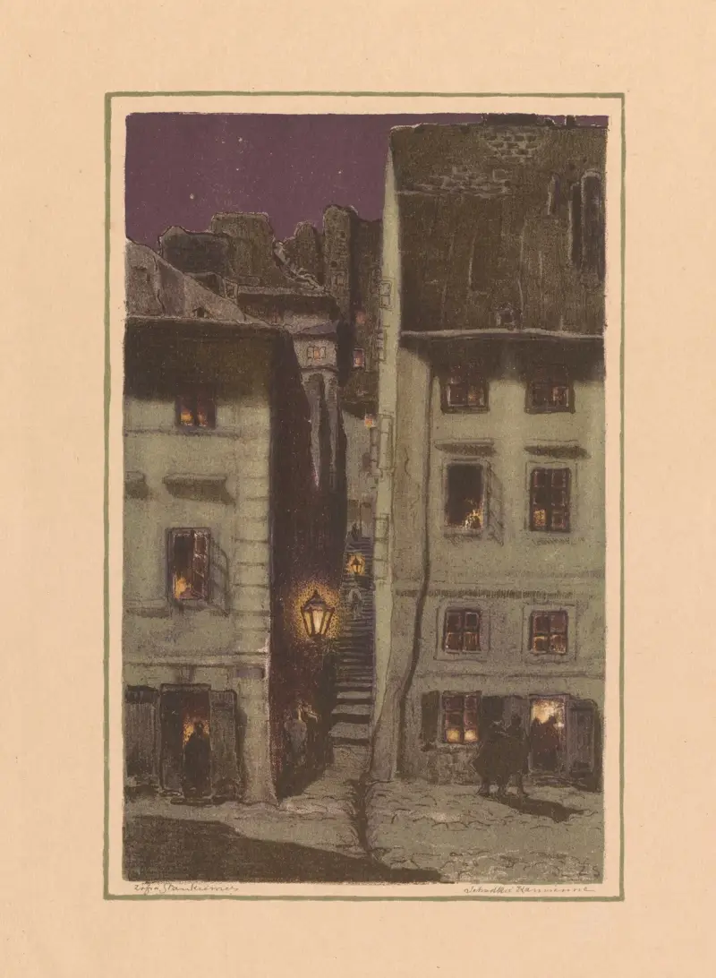 Stone Steps in the Old Town av Zofia Stankiewicz