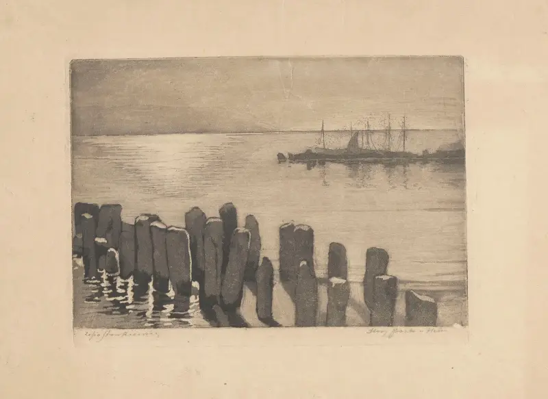 The Old Port in Hel, 1925 – nr 3 av Zofia Stankiewicz