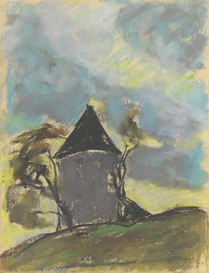 Landscape with a Tower av Zolo Palugyay