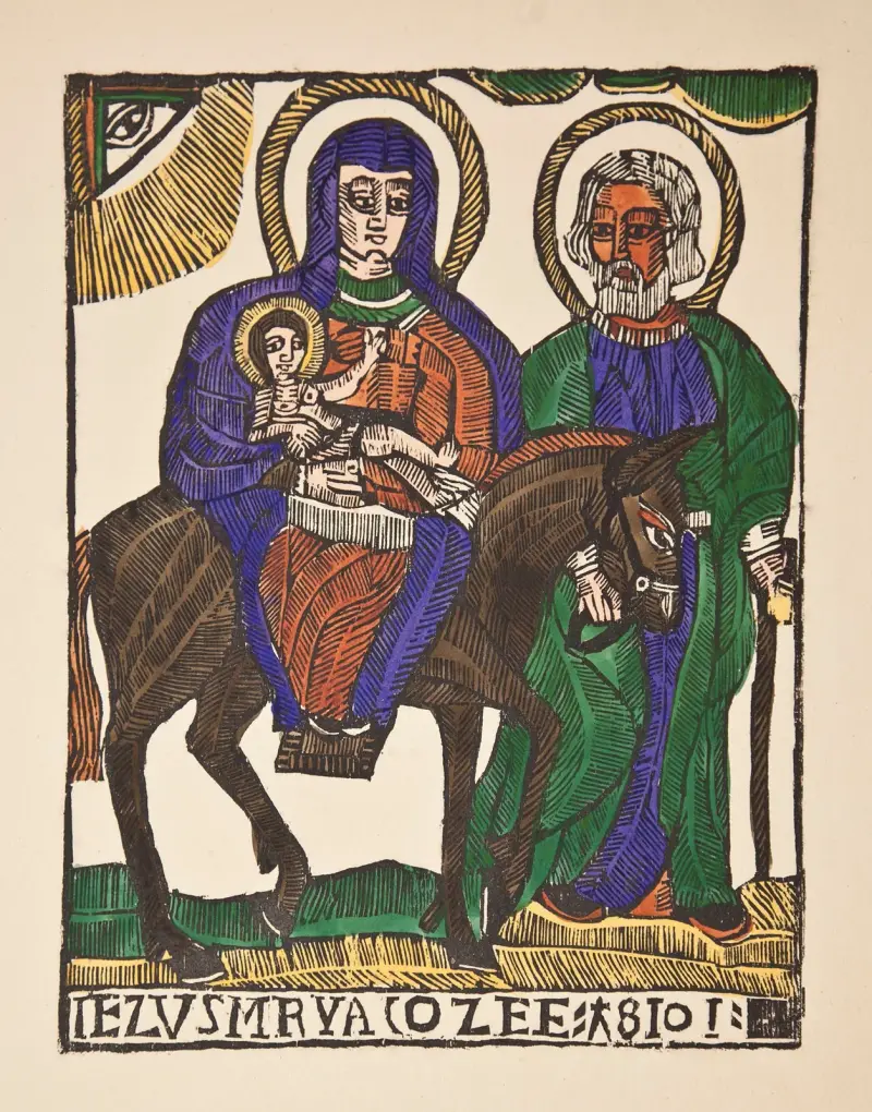 Flight into Egypt av Zygmunt Łazarski