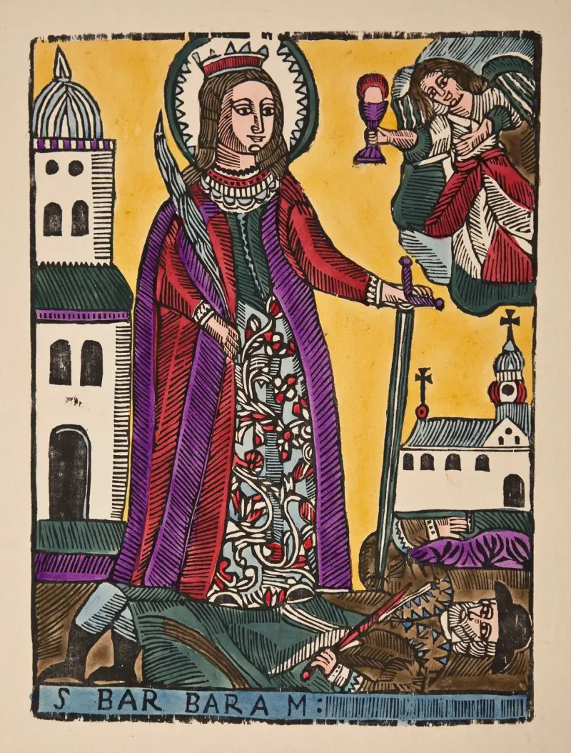 Saint Barbara av Zygmunt Łazarski