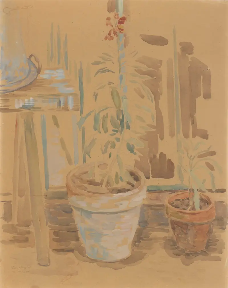 Flowers in pots av Zygmunt Waliszewski