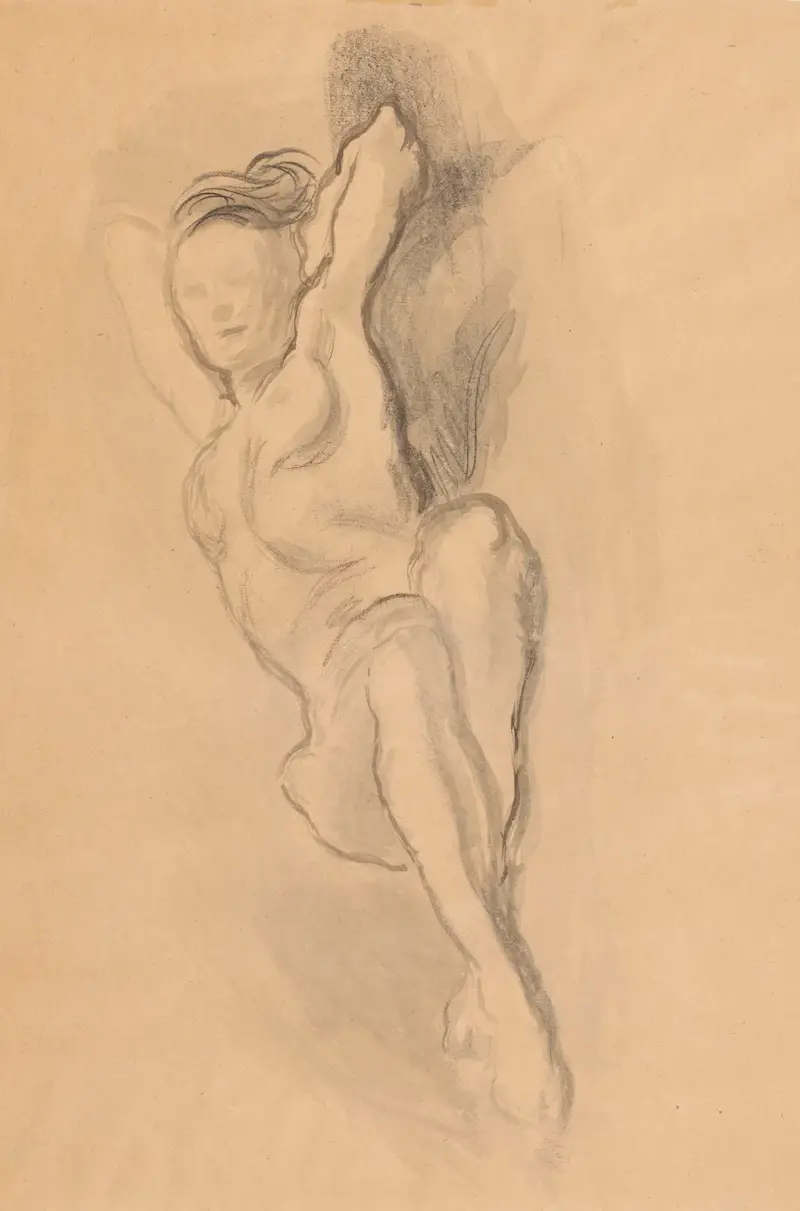 Lying nude av Zygmunt Waliszewski